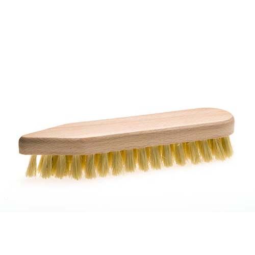Scheuerbürste mit Naturfasern, spitz/runde Form, ohne Bart