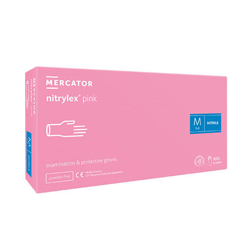 Mercator nitrylex pink Nitrilhandschuhe, Gr. M