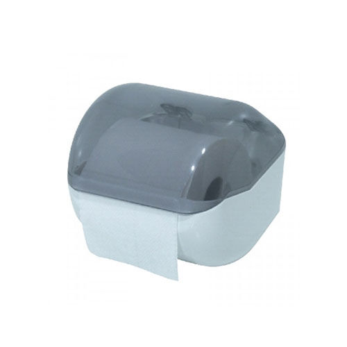 Toilettenpapier-Spender Standardrollen, weiß / transparent