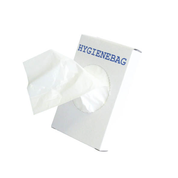 Hygienebeutel PE-Folie, weiß, 50 Boxen x 30 Beutel