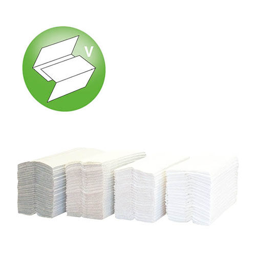 Handtuchpapier, V-Falz, 1-lagig, naturweiß