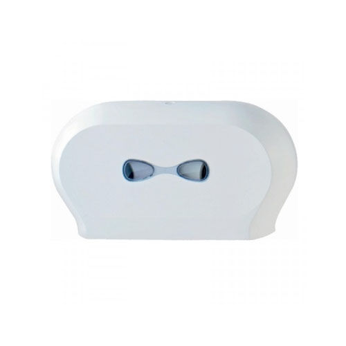 Toilettenpapier-Spender Duo Mini Jumbo, weiß