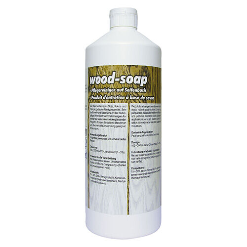 Pramol wood-soap, Pflegereiniger auf Seifenbasis, 1 L Flasche