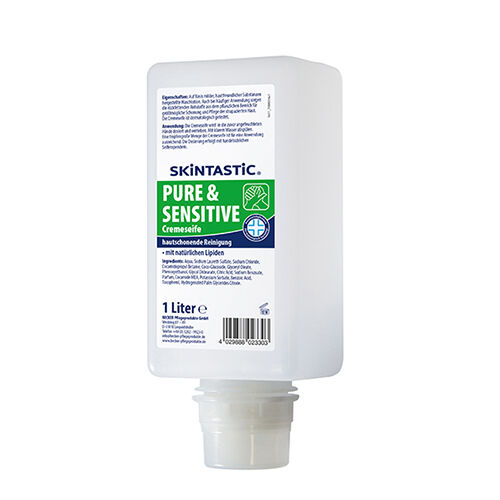 SKINTASTIC PURE & SENSITIVE – Cremeseife 1 Liter Softflasche