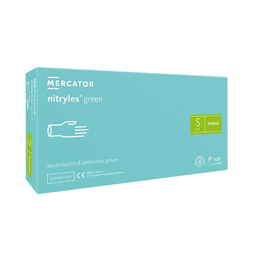 Mercator nitrylex green Nitrilhandschuhe, Gr. S