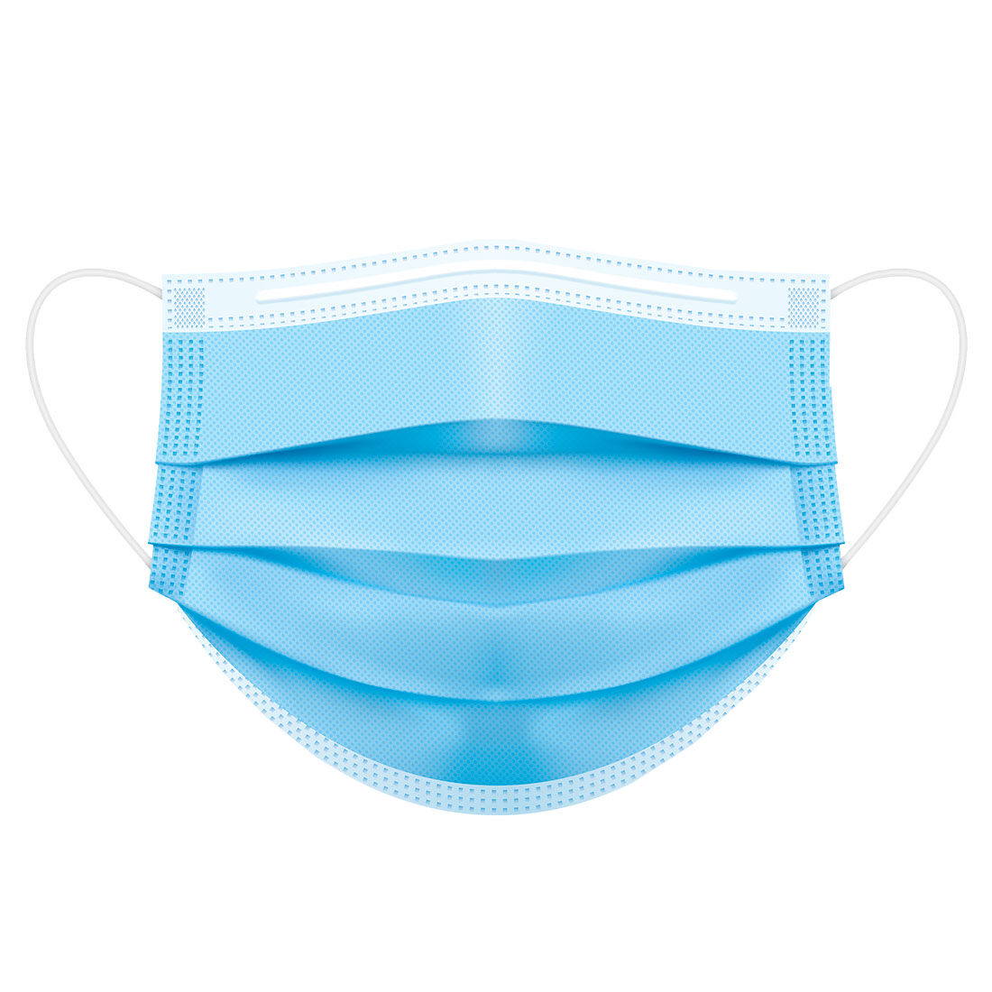 3-lagige medizinische Mund-Nasen-Schutzmaske, TYP IIR (EN14683), blau