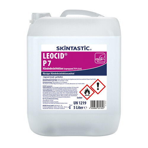 Skintastic Leocid P7 Händesinfektion, 5 L Kanister