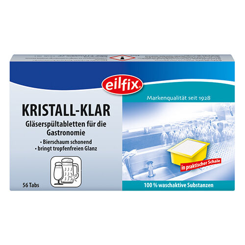 eilfix Kristall-Klar Gläserspültabletten 168 Tabs